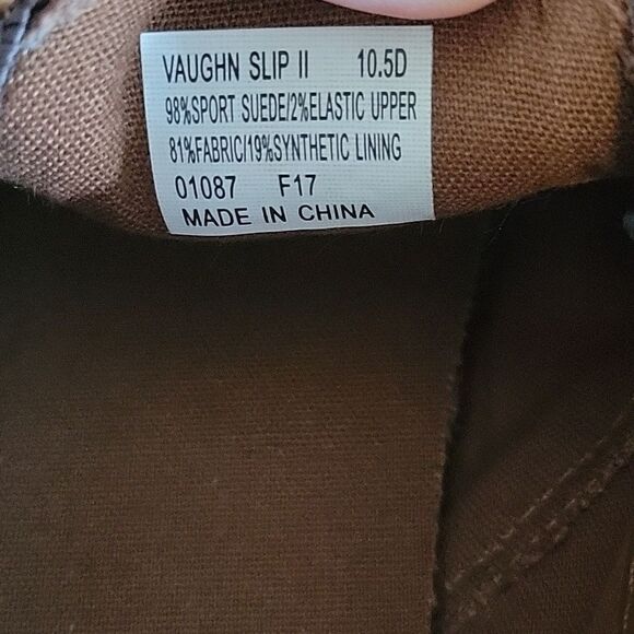 Polo Ralph Lauren Men Vaughn II  slip on sneaker size  Brown Suede Size 10.5 - Picture 9 of 12